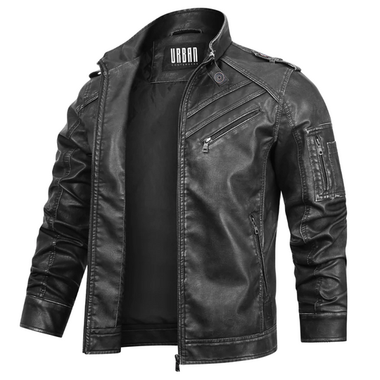 Milano-Calou Retro Leather Jacket