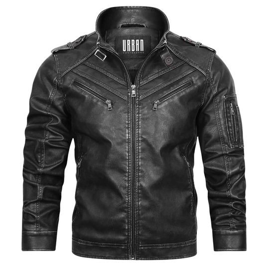 Milano-Calou Retro Leather Jacket