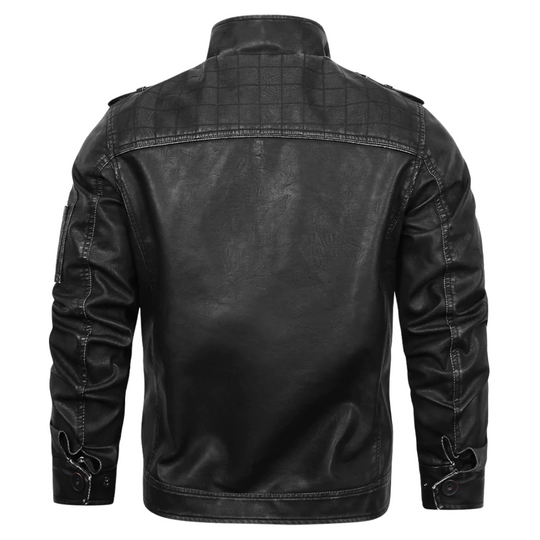 Milano-Calou Retro Leather Jacket