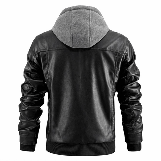 Damien Slim Fit Leather Jacket