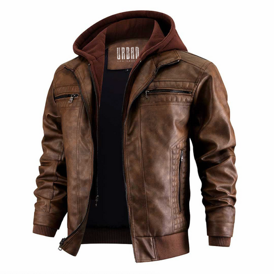 Damien Slim Fit Leather Jacket