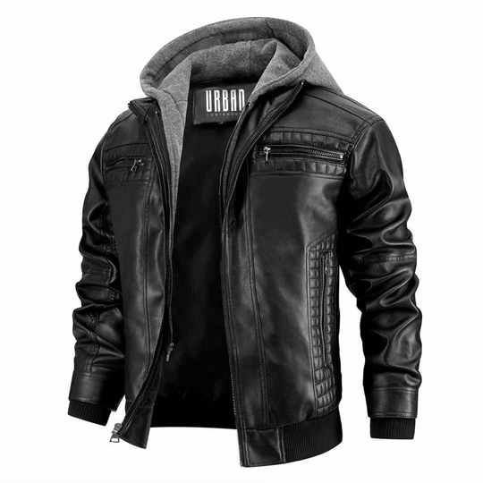 Damien Slim Fit Leather Jacket