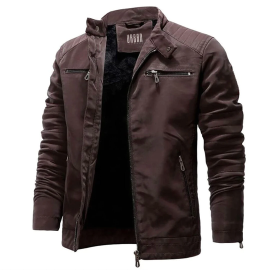 Vinizio Hombre Vintage Leather Jacket