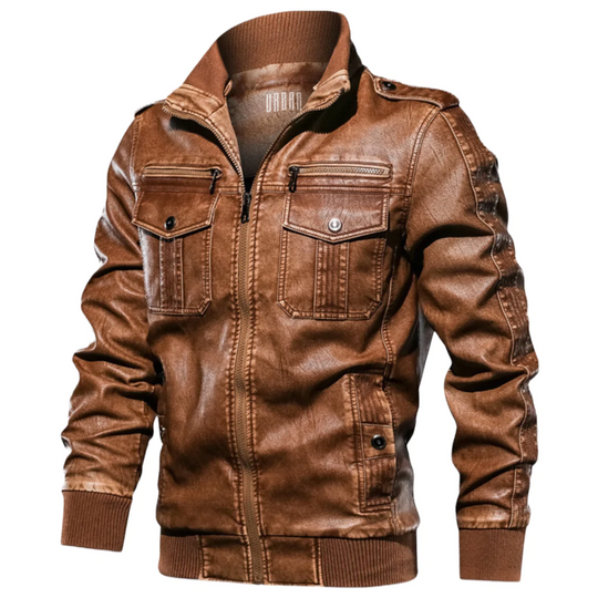 Vinizio Hombre Vintage Leather Jacket