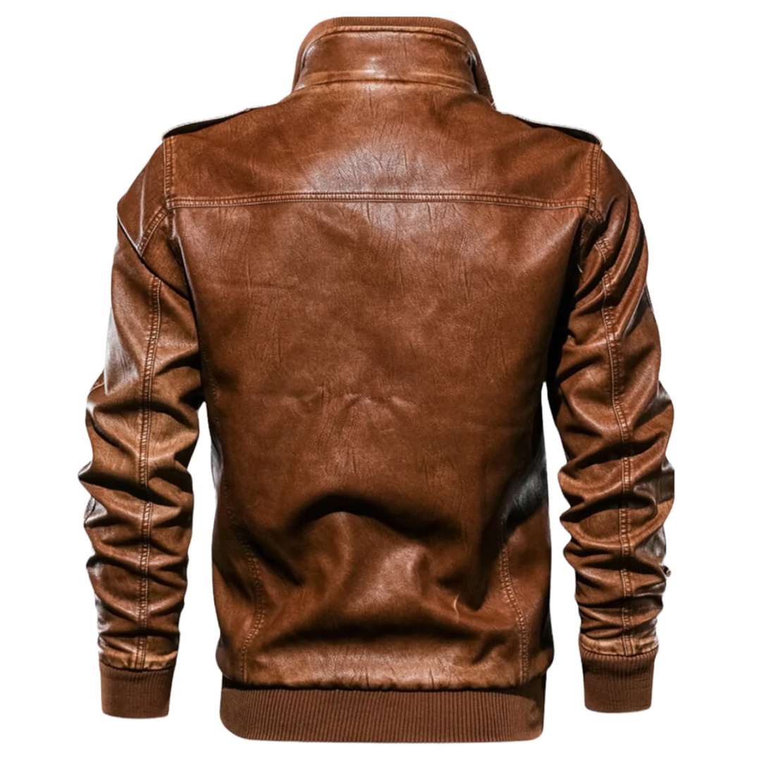 Vinizio Hombre Vintage Leather Jacket