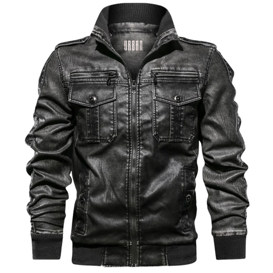 Vinizio Hombre Vintage Leather Jacket