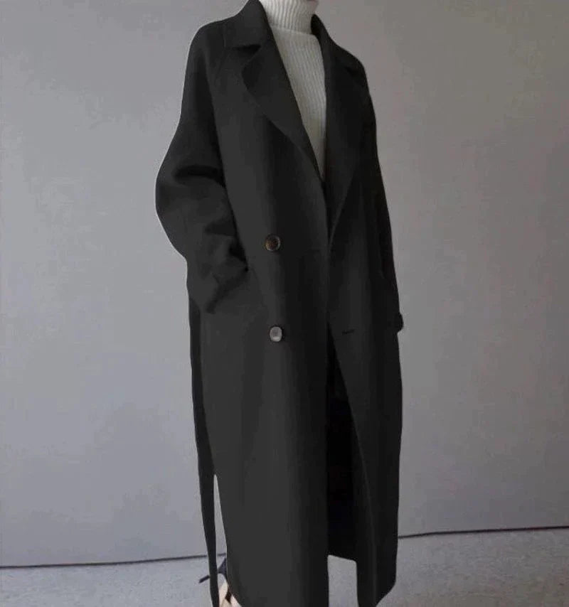 Amelia - Longline Wool Coat