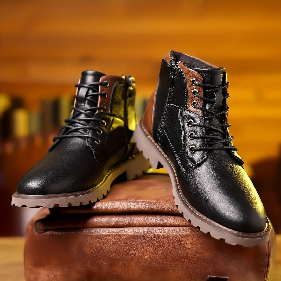 MATS® | Leather boots with zip