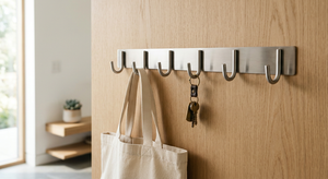 Wall Hook Bar – Five-Hook Steel Organiser view 2